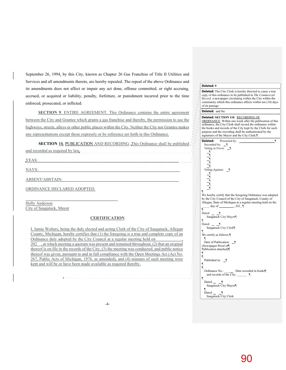 Page 90 of the packet; its text follows