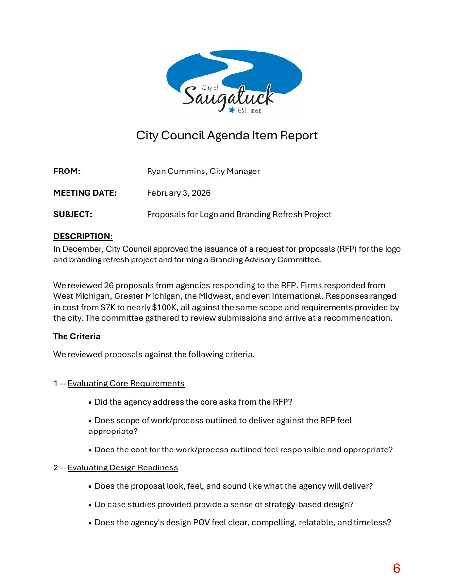 Page 6 of the packet; its text follows