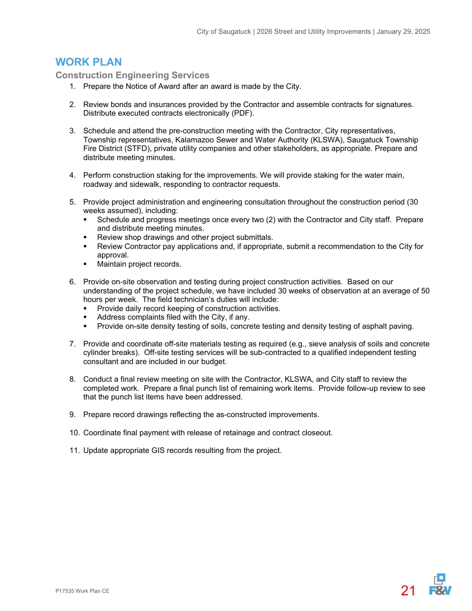 Page 21 of the packet; its text follows