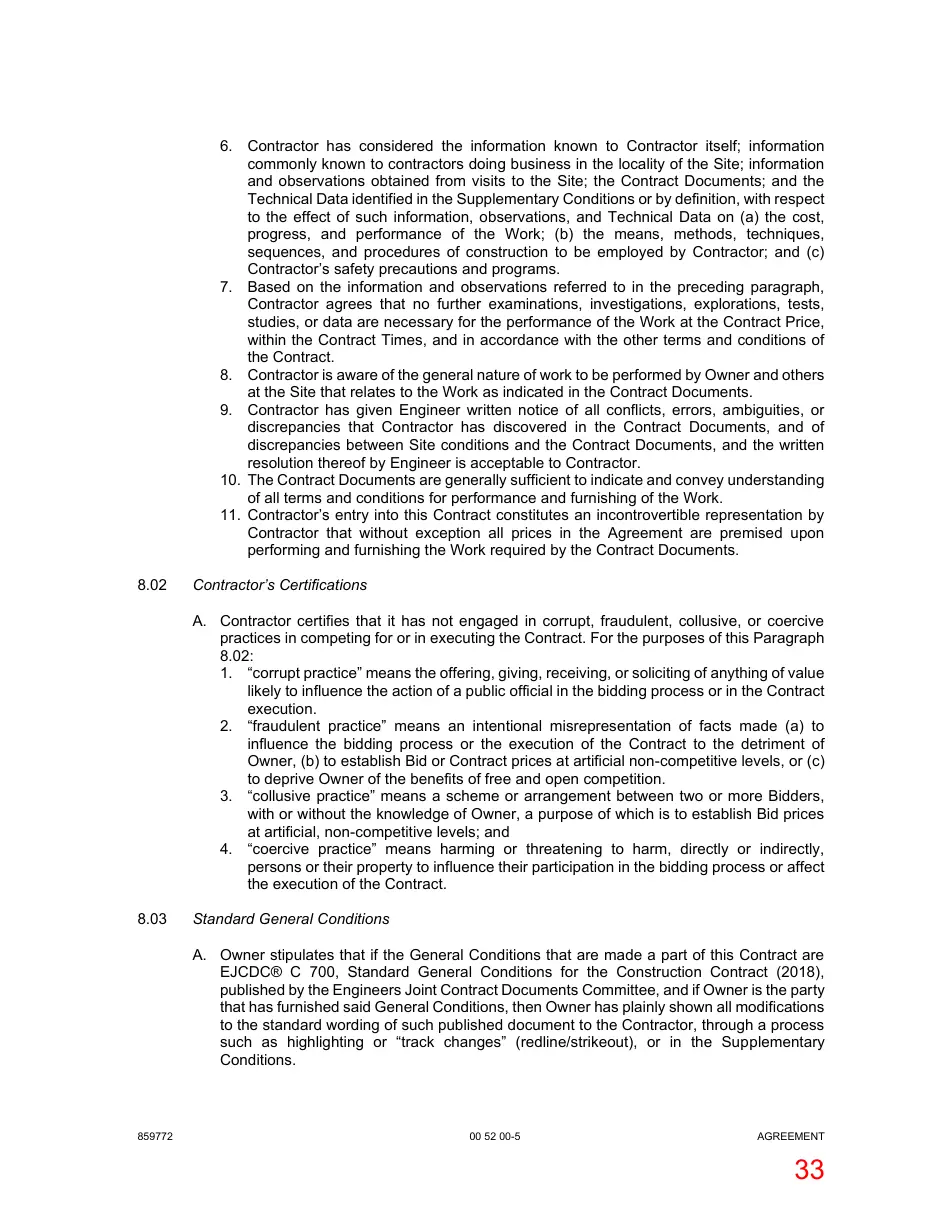 Page 33 of the packet; its text follows