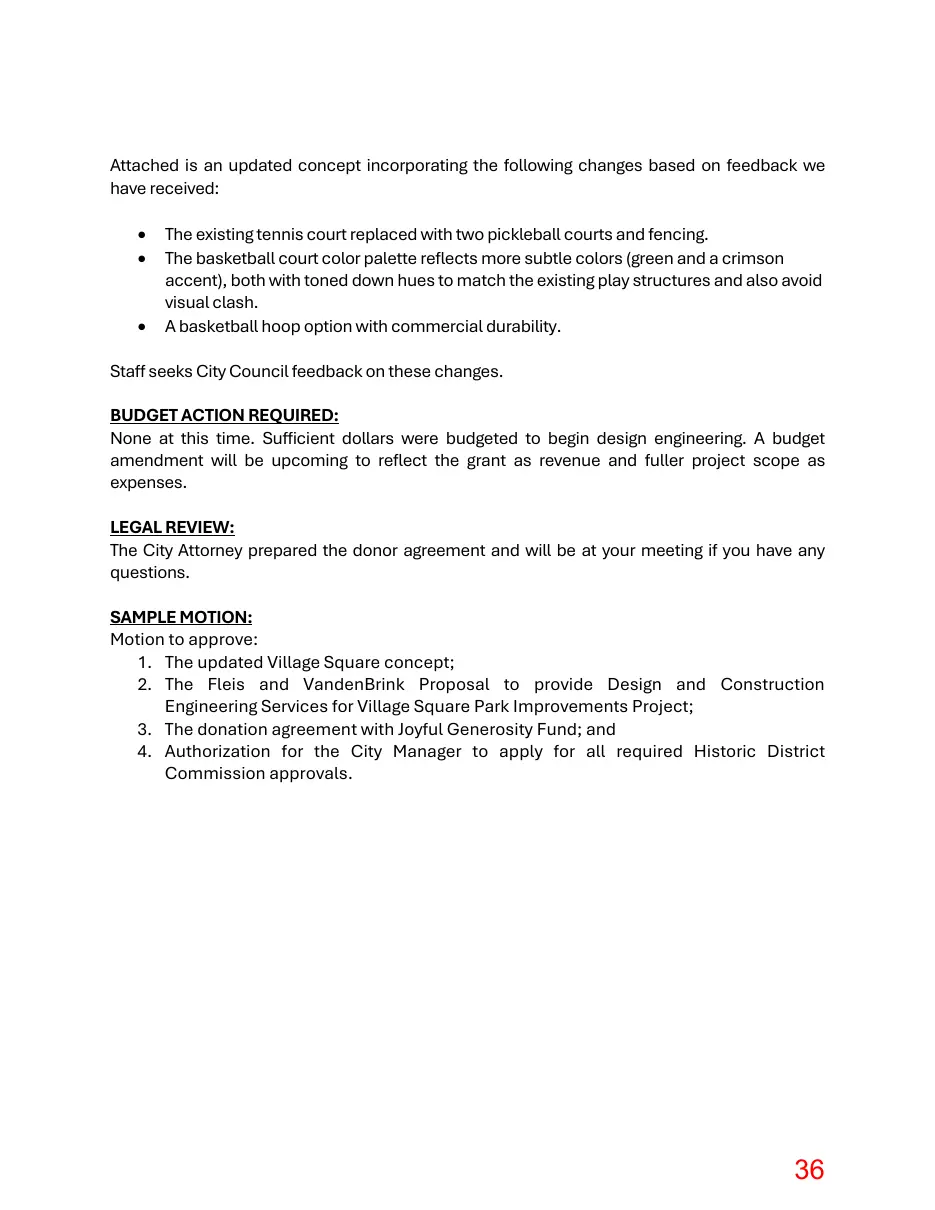 Page 36 of the packet; its text follows