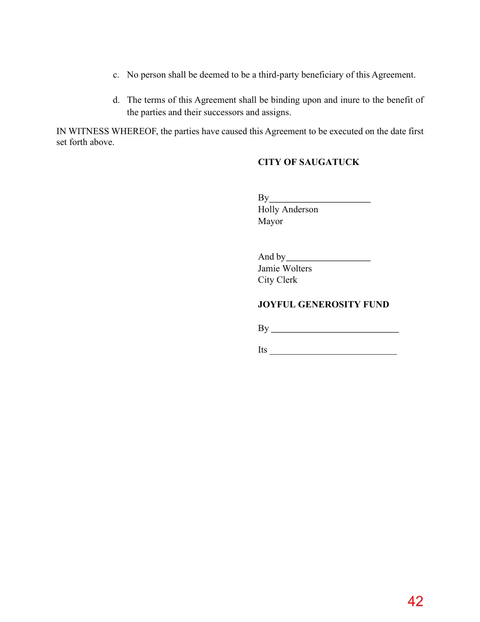 Page 42 of the packet; its text follows