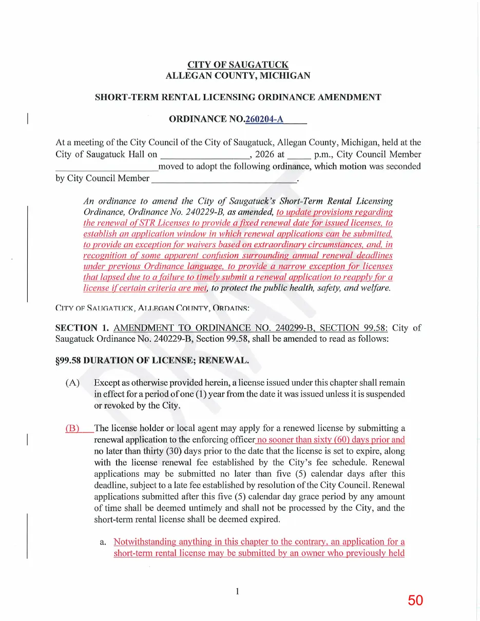 Page 50 of the packet, a scanned page