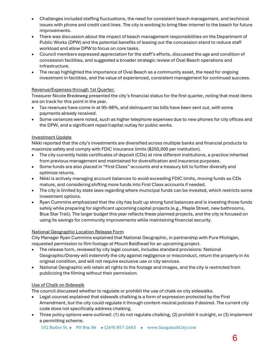 Page 6 of the packet; its text follows