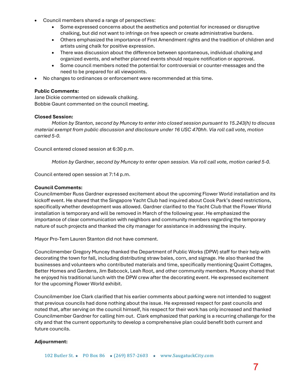 Page 7 of the packet; its text follows