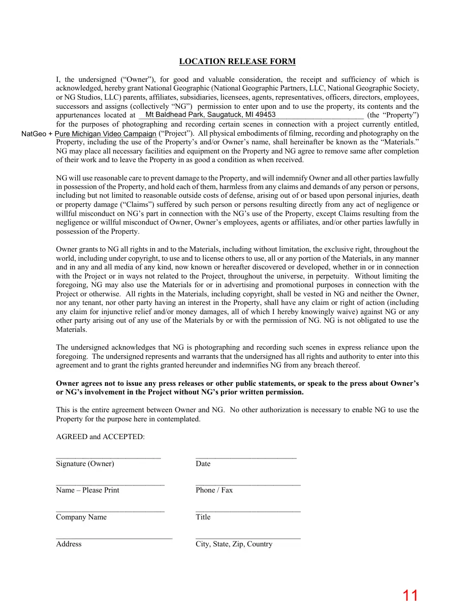 Page 11 of the packet; its text follows