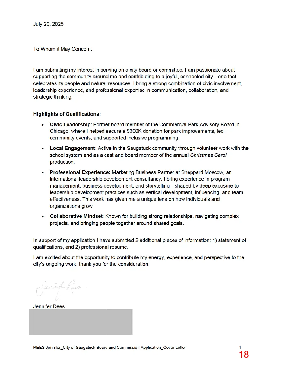 Page 18 of the packet, a scanned page