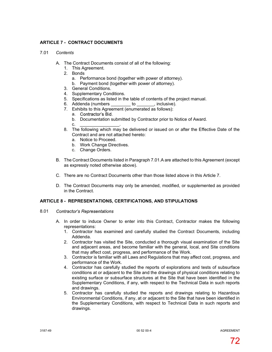 Page 72 of the packet; its text follows
