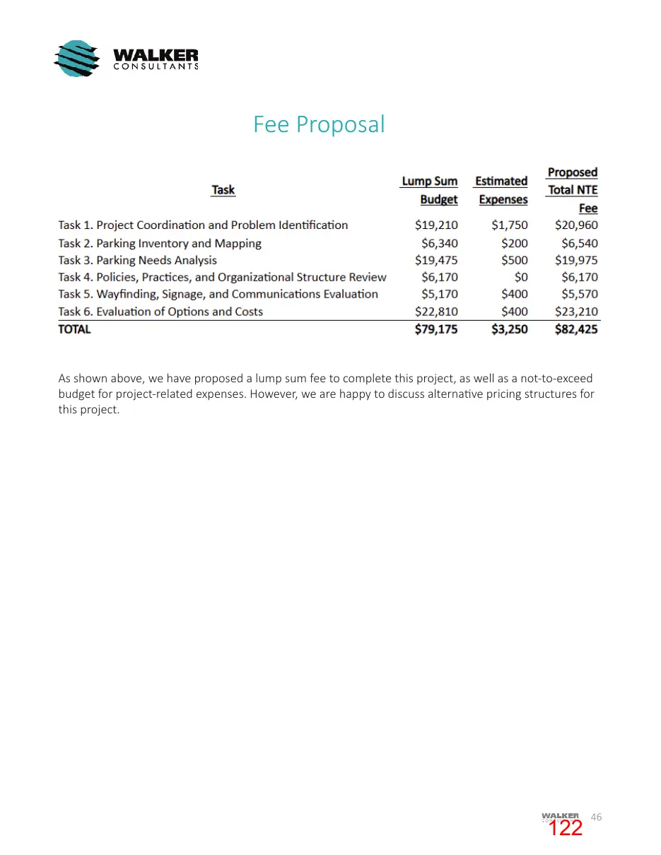 Page 122 of the packet; its text follows