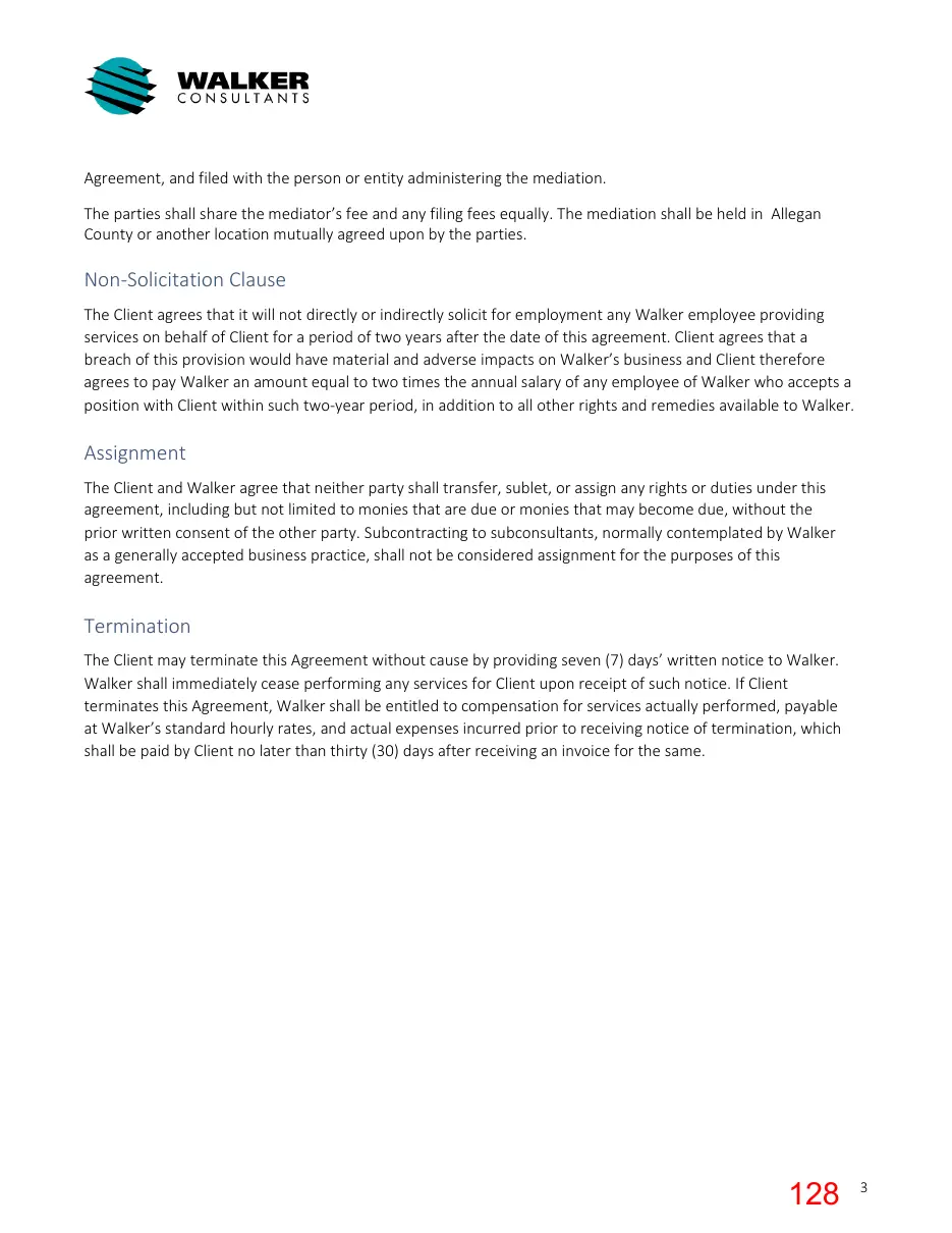 Page 128 of the packet; its text follows