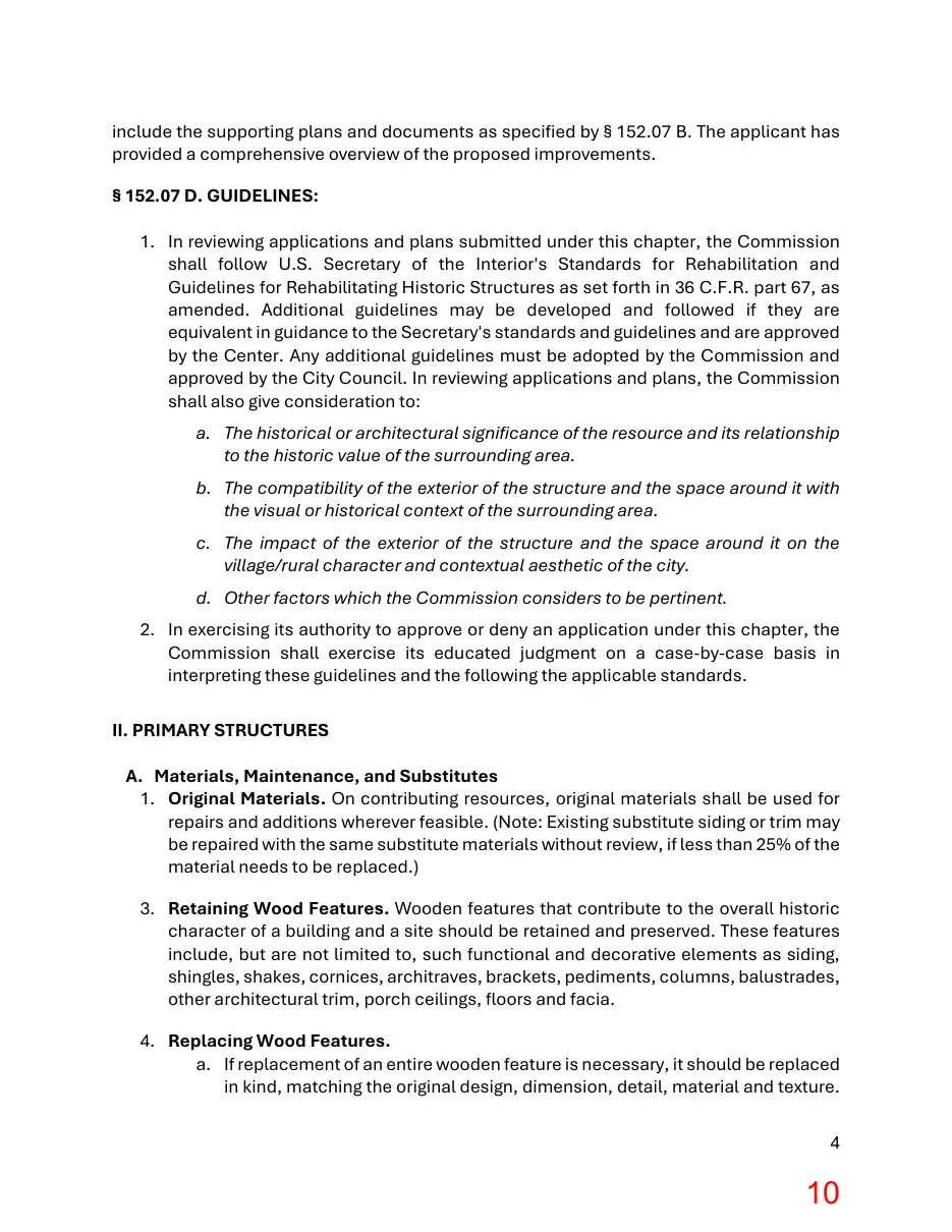 Page 10 of the packet; its text follows