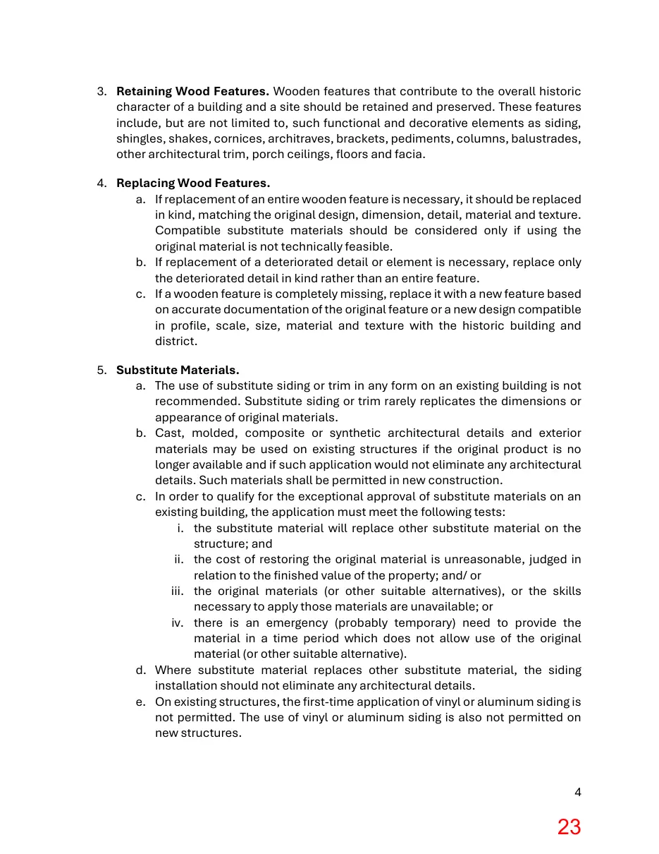 Page 23 of the packet; its text follows