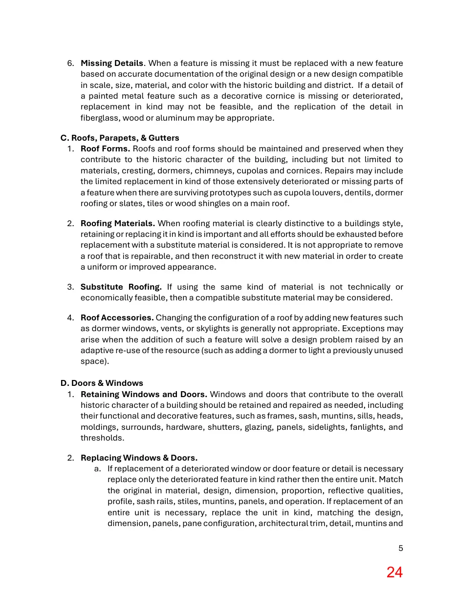 Page 24 of the packet; its text follows