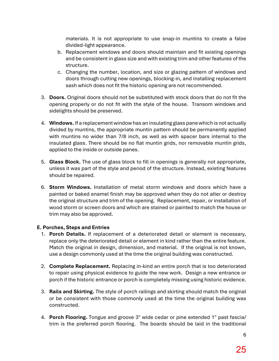 Page 25 of the packet; its text follows