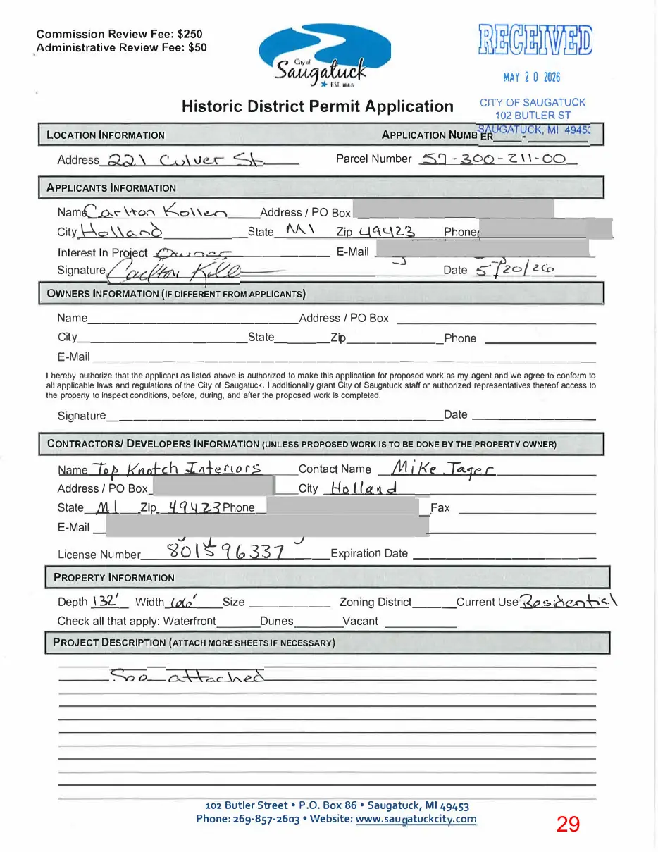 Page 29 of the packet; its text follows