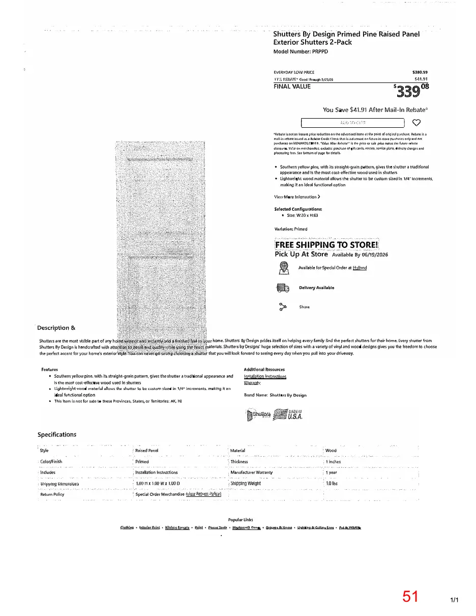 Page 51 of the packet; its text follows
