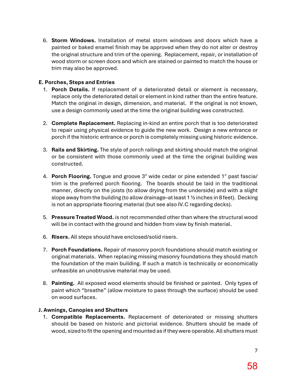 Page 58 of the packet; its text follows
