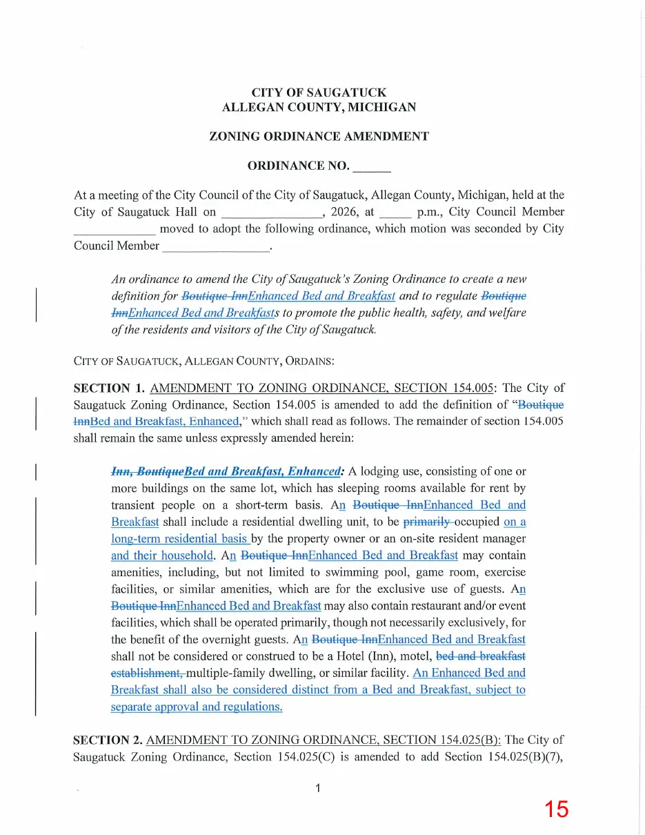 Page 15 of the packet, a scanned page