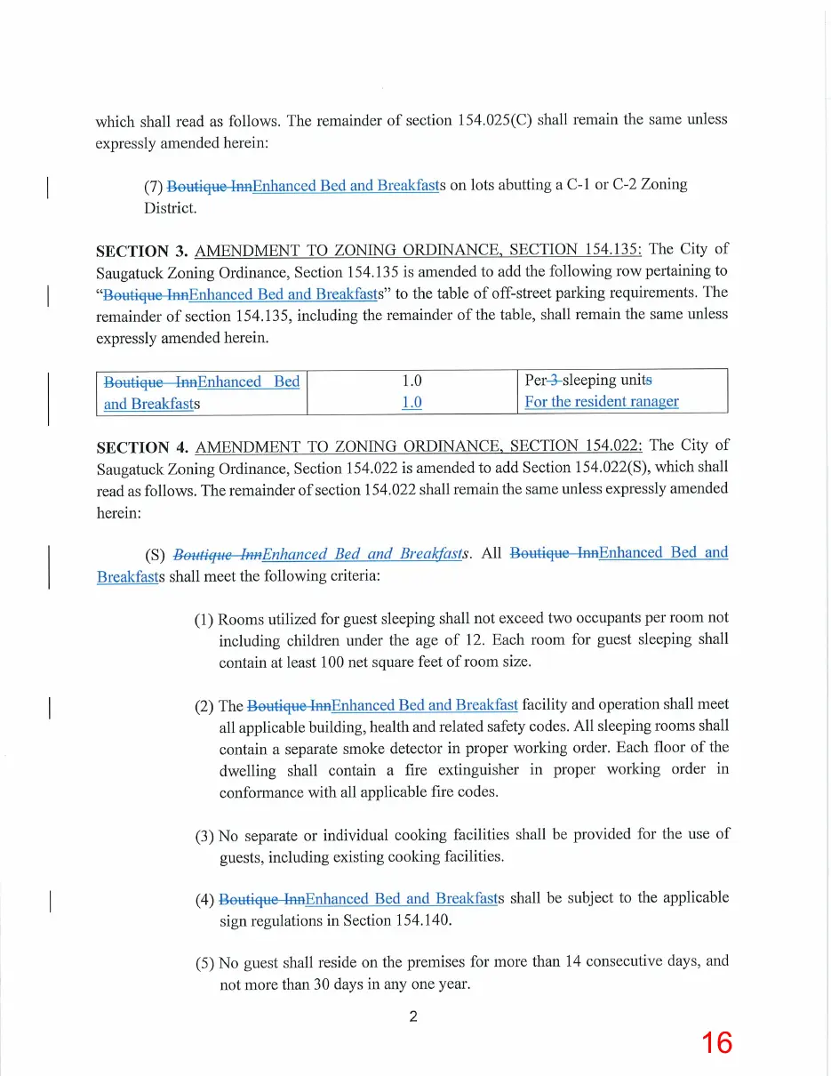 Page 16 of the packet, a scanned page