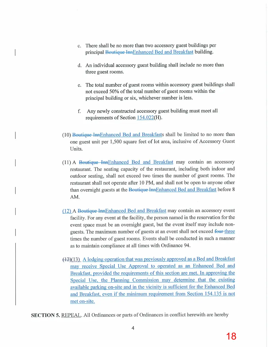 Page 18 of the packet, a scanned page