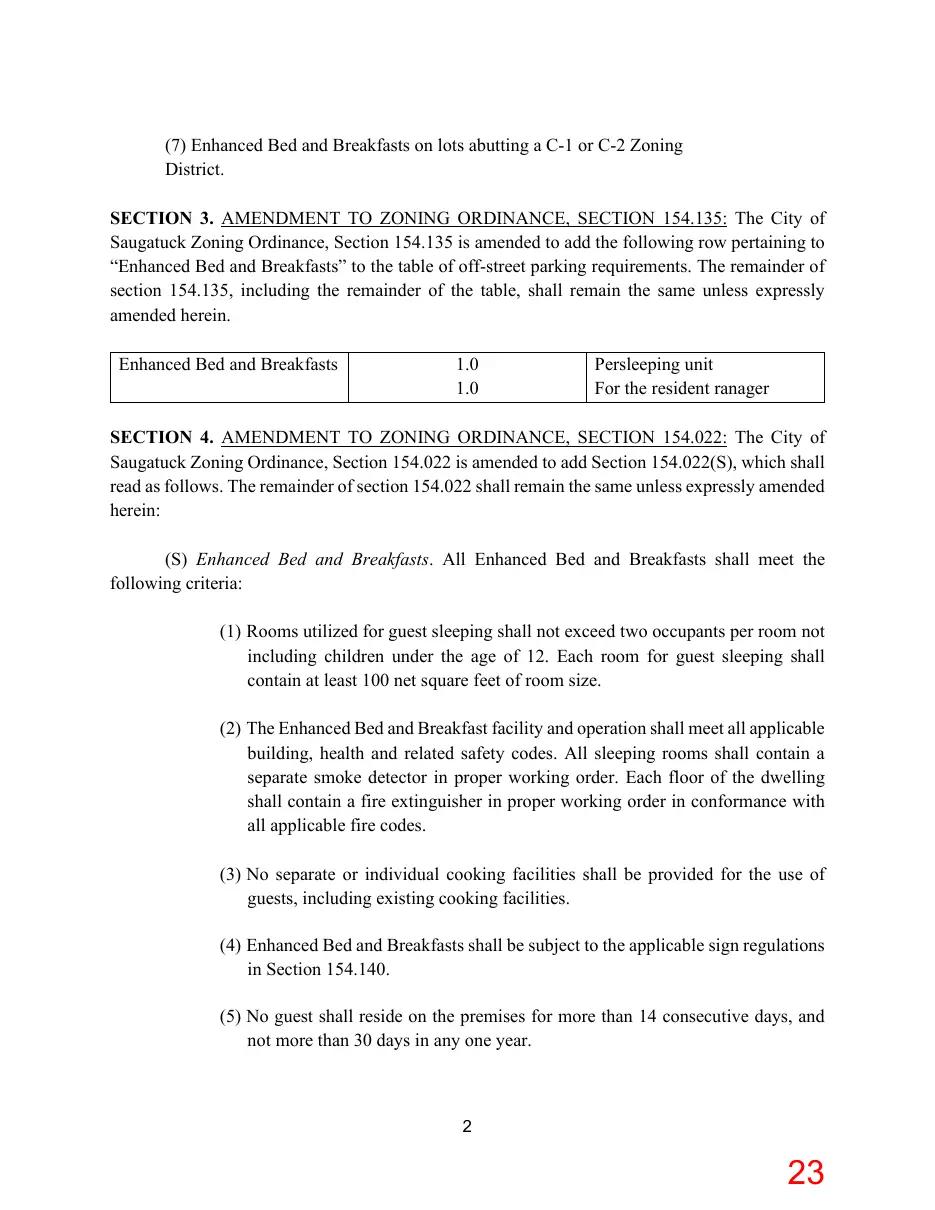 Page 23 of the packet; its text follows