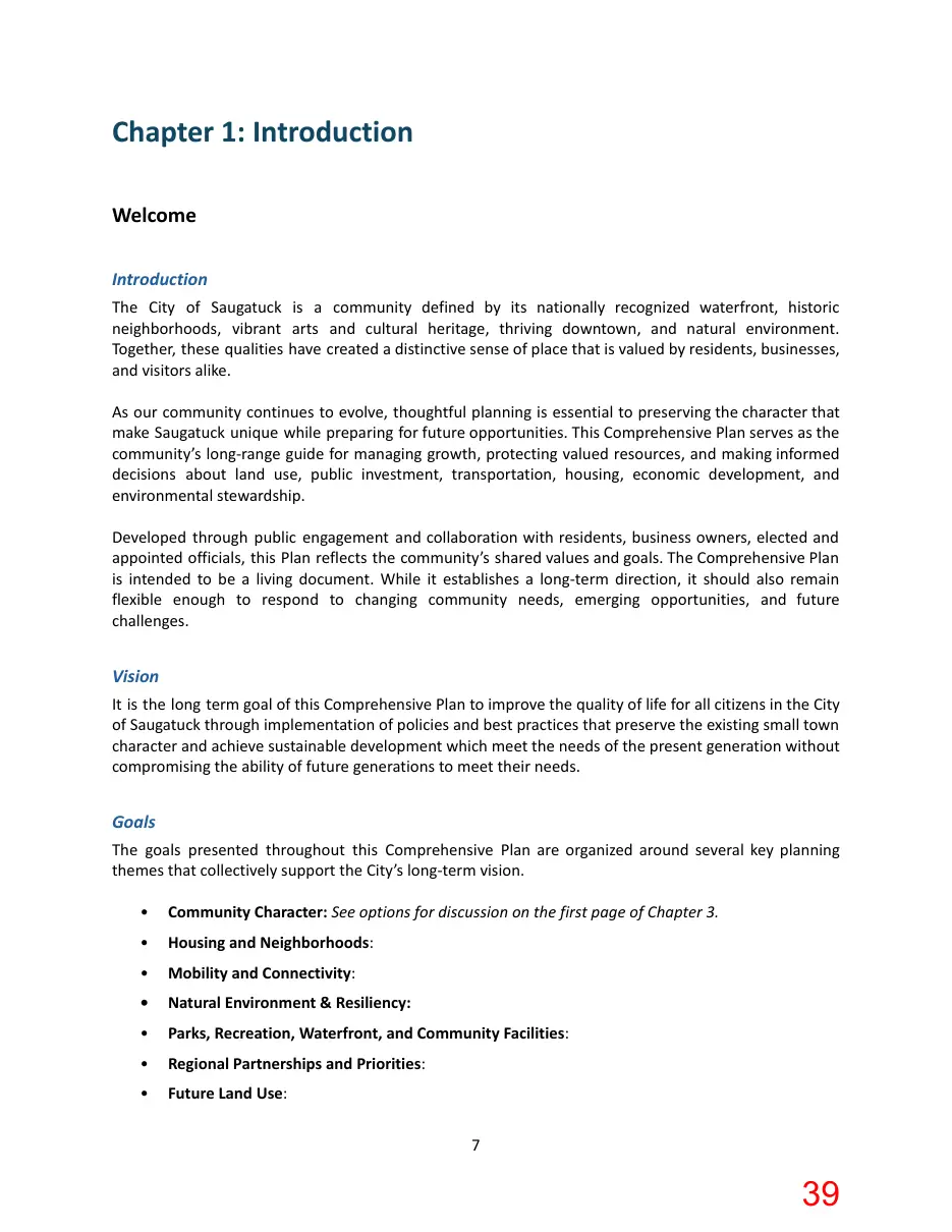 Page 39 of the packet; its text follows