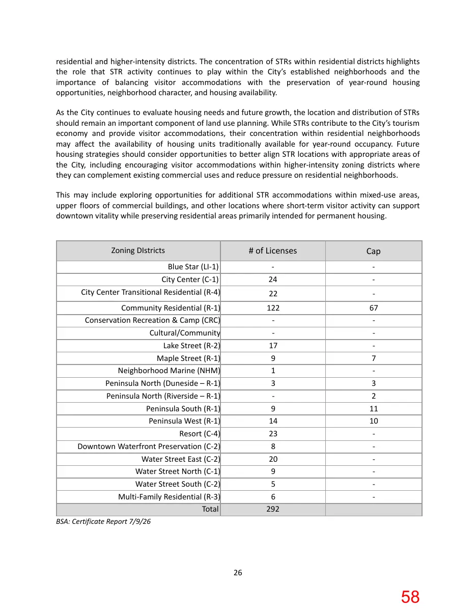 Page 58 of the packet; its text follows