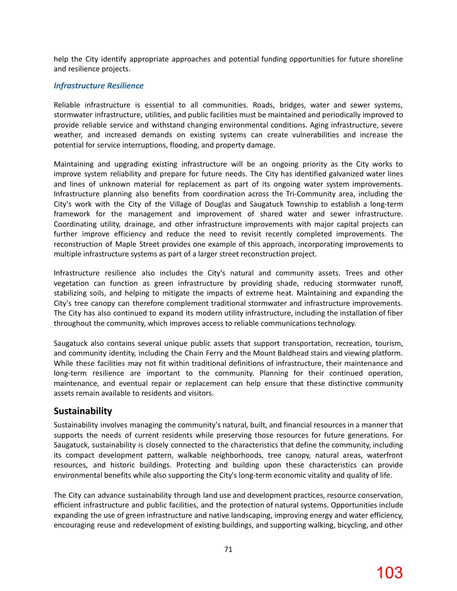 Page 103 of the packet; its text follows