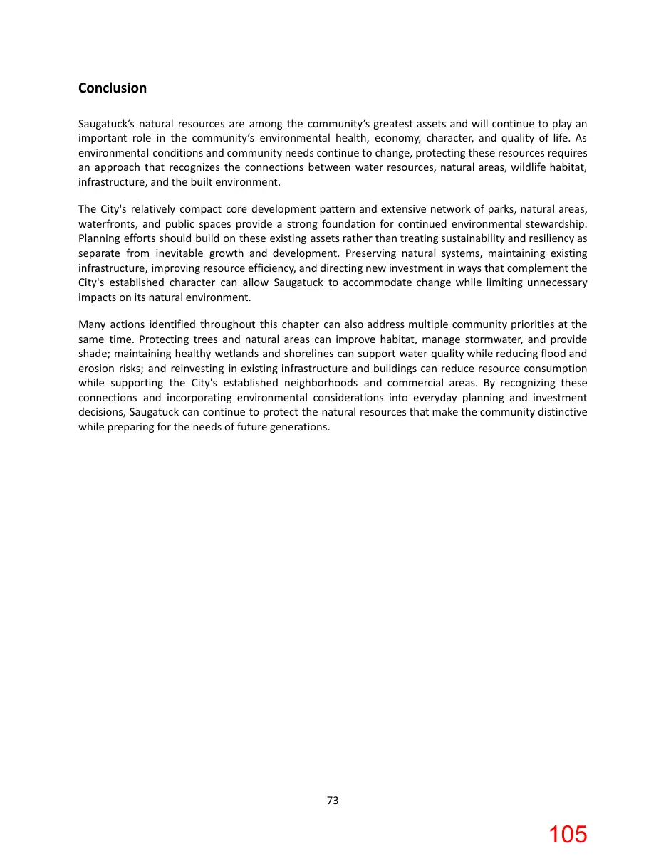 Page 105 of the packet; its text follows