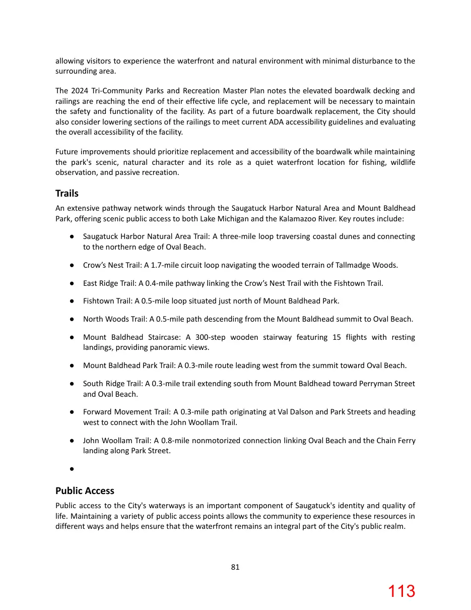 Page 113 of the packet; its text follows