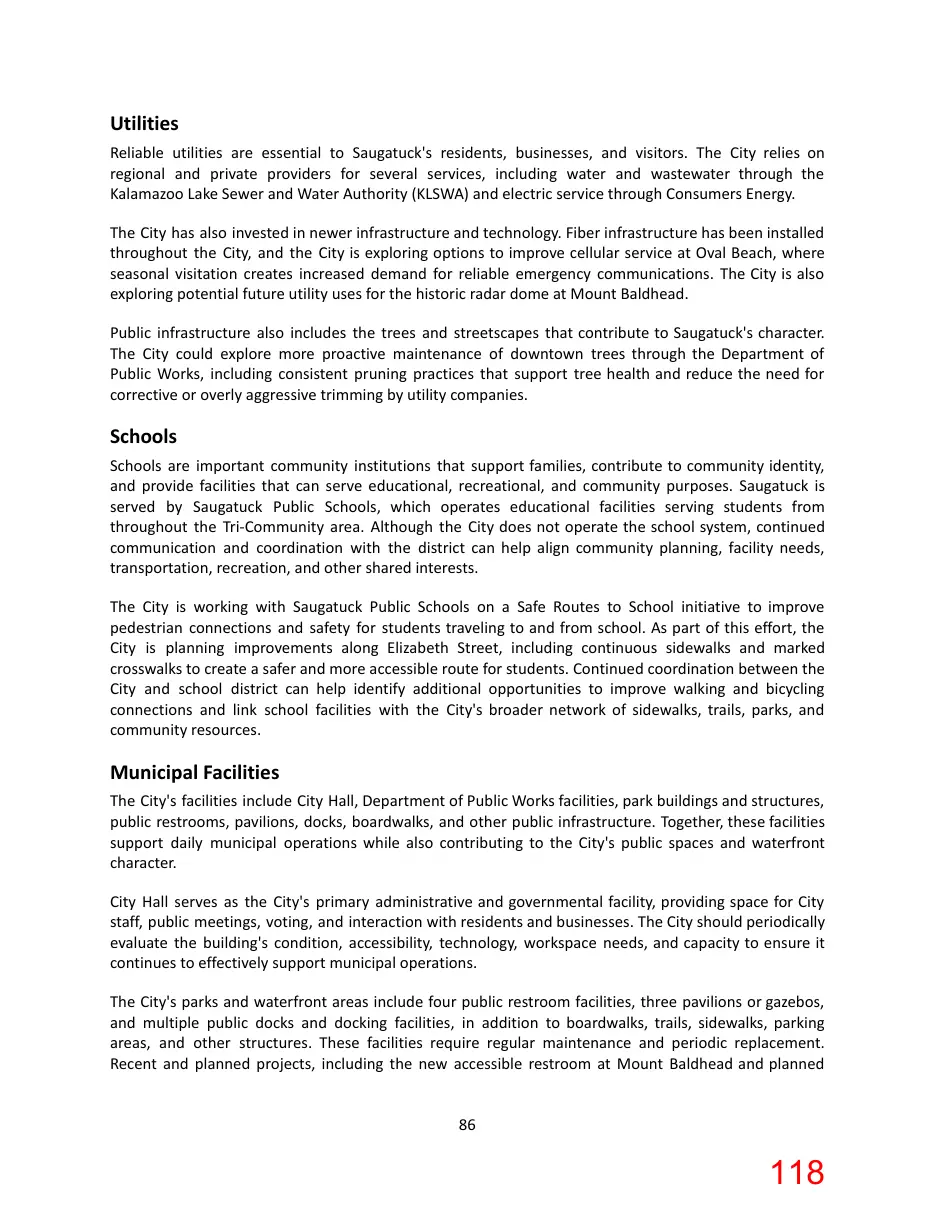 Page 118 of the packet; its text follows
