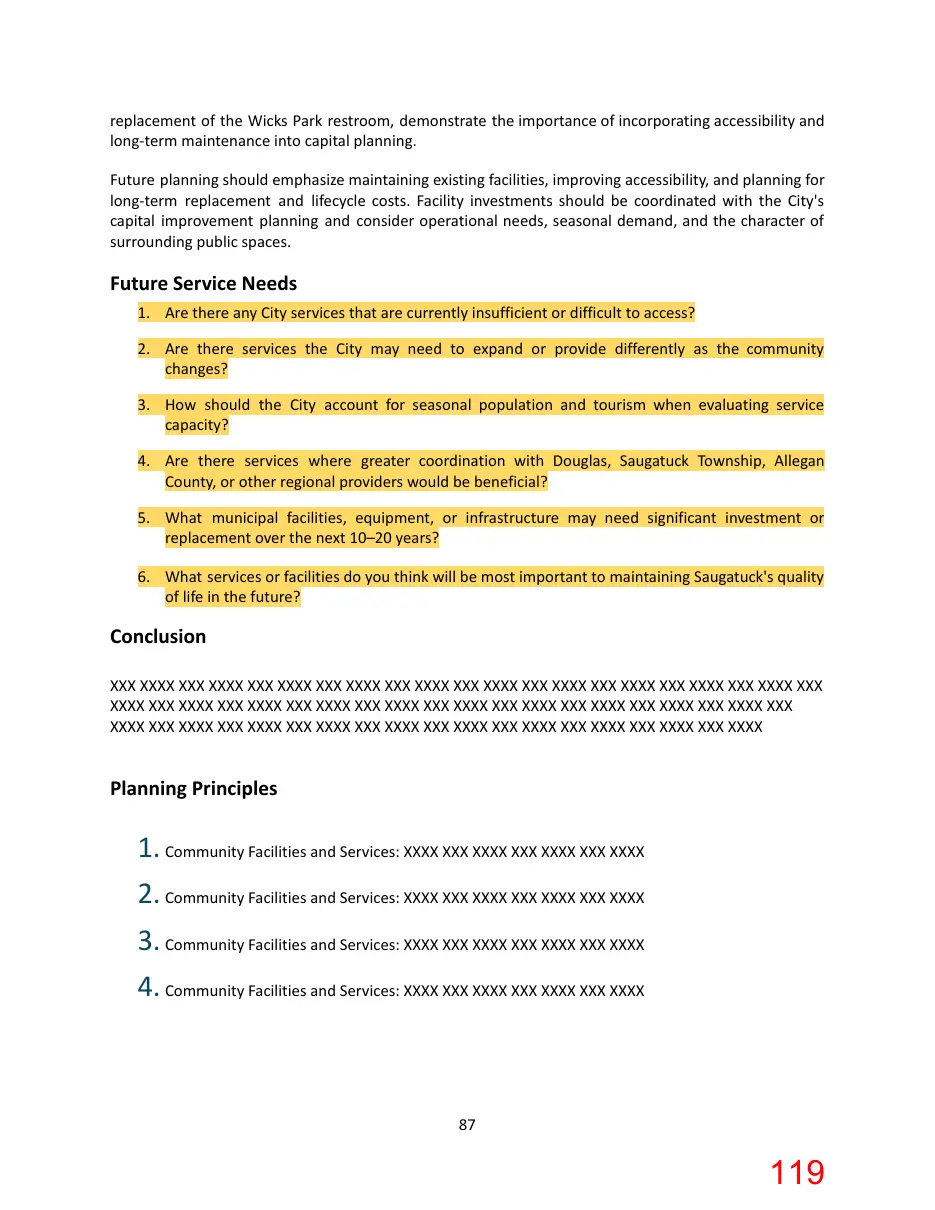 Page 119 of the packet; its text follows