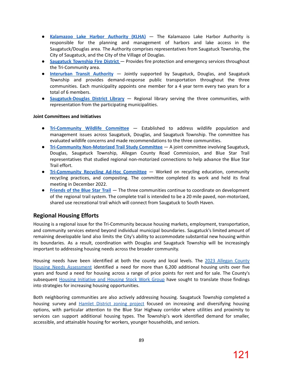 Page 121 of the packet; its text follows