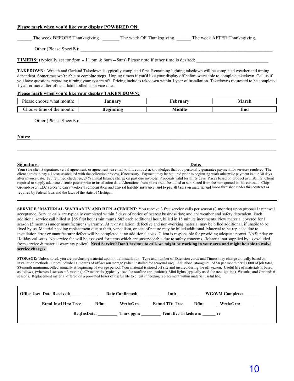 Page 10 of the packet; its text follows