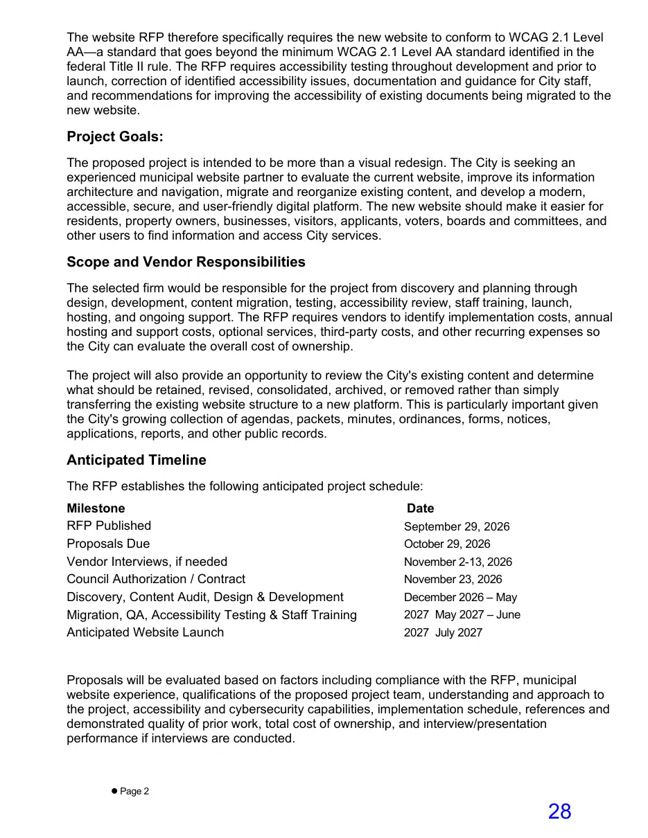 Page 28 of the packet; its text follows