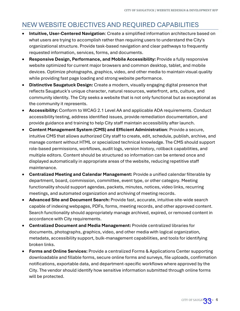 Page 33 of the packet; its text follows