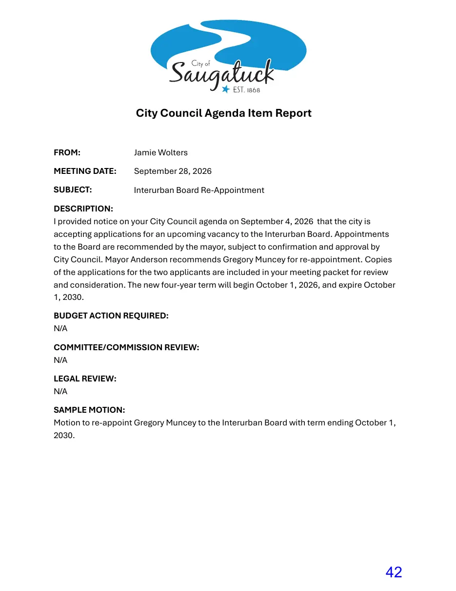 Page 42 of the packet; its text follows