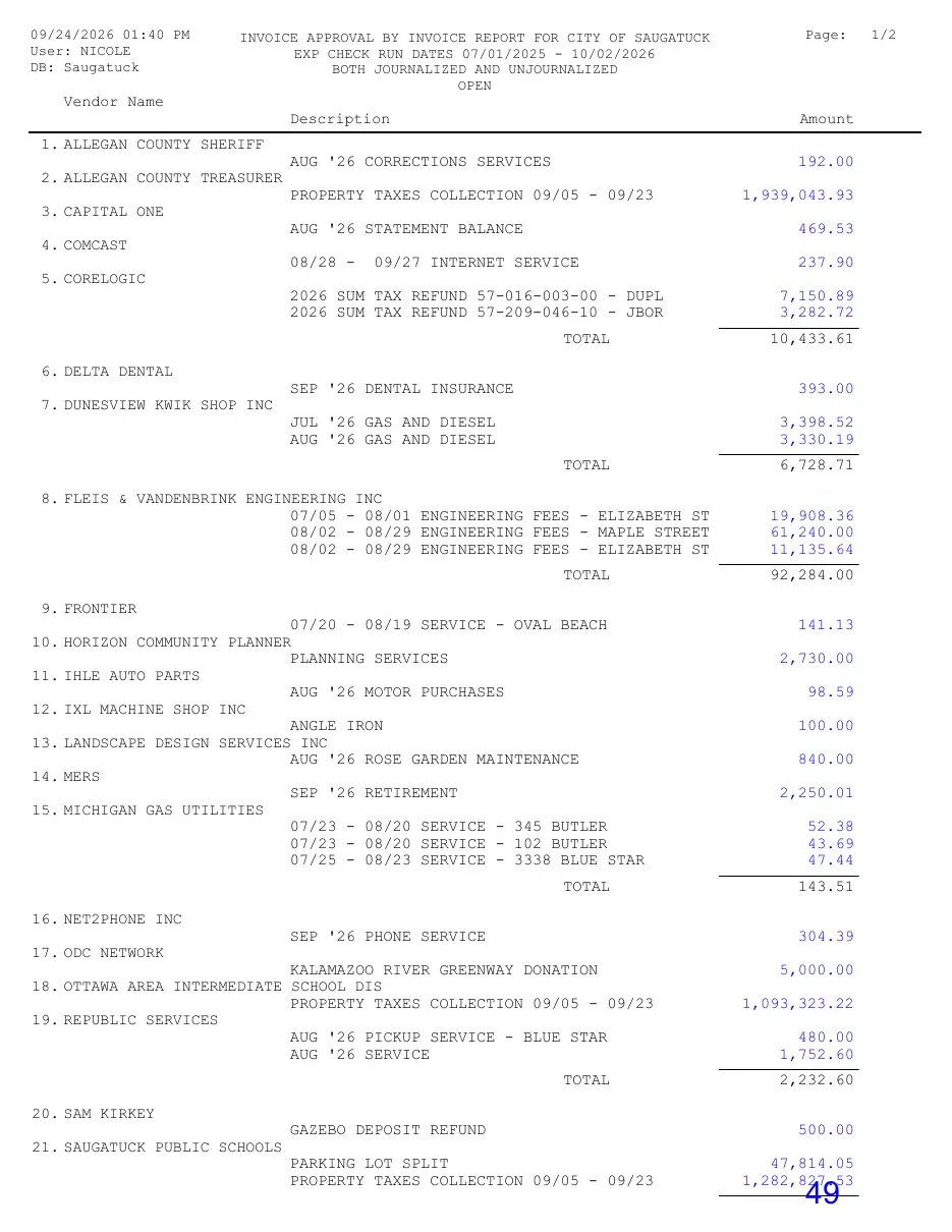 Page 49 of the packet; its text follows