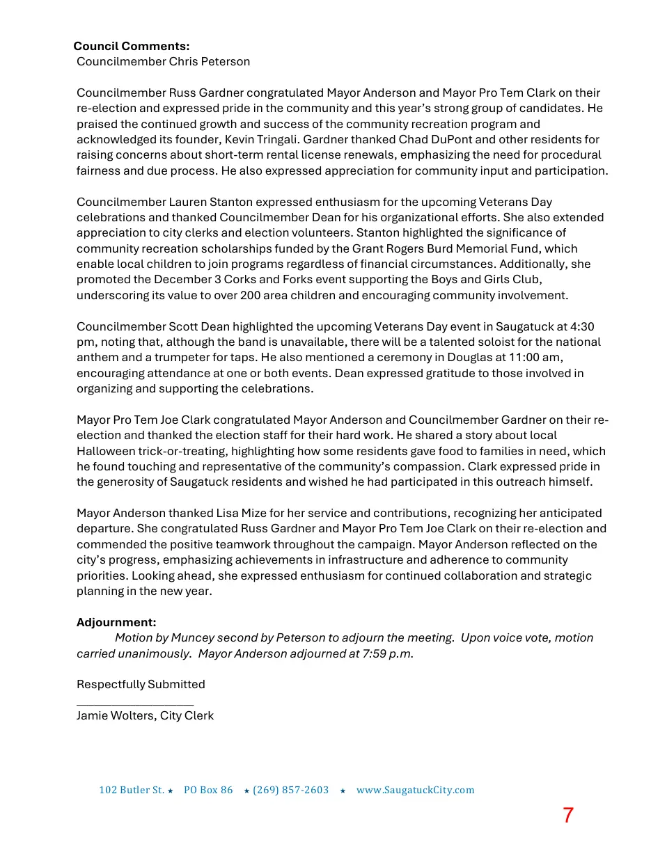 Page 7 of the packet; its text follows