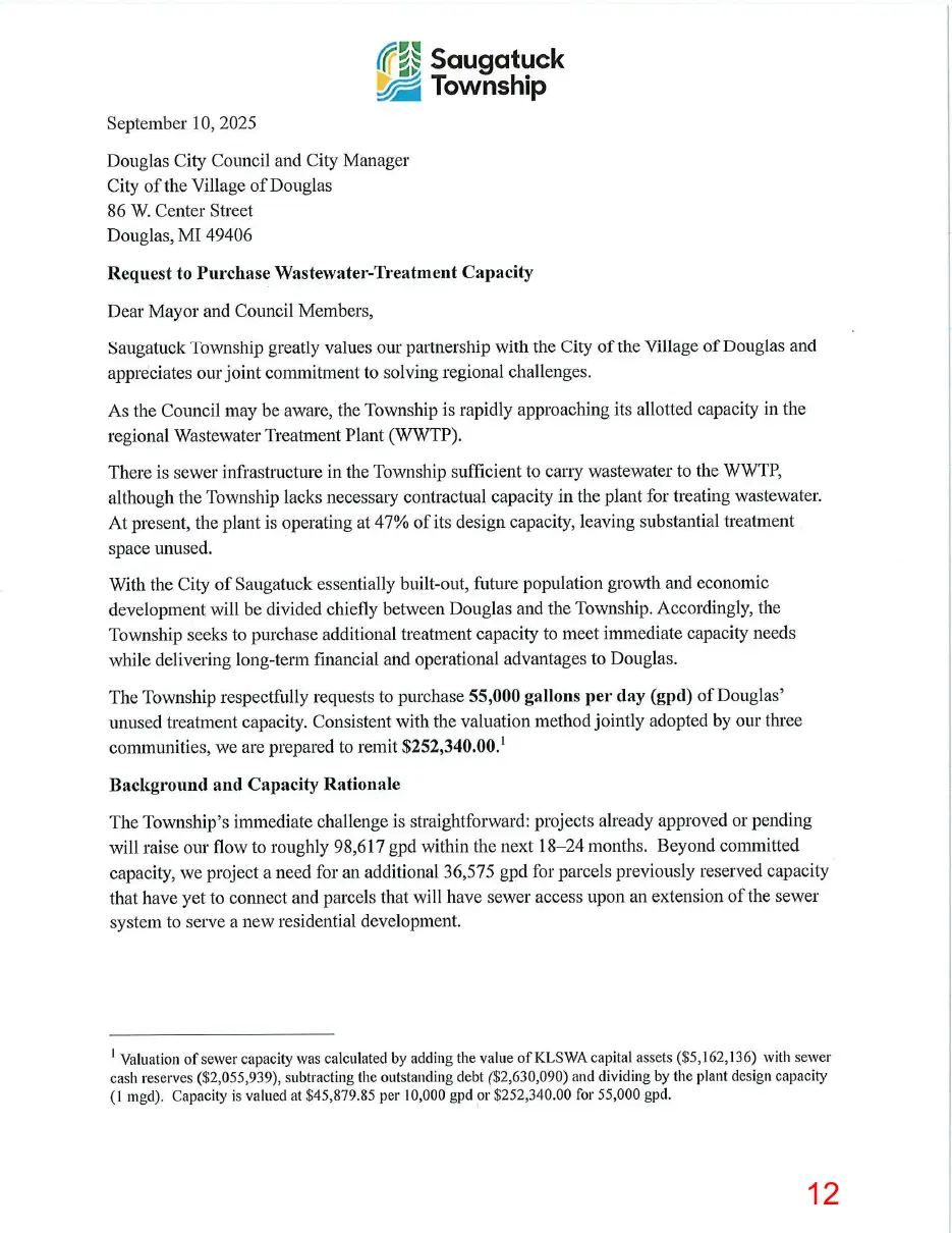 Page 12 of the packet, a scanned page