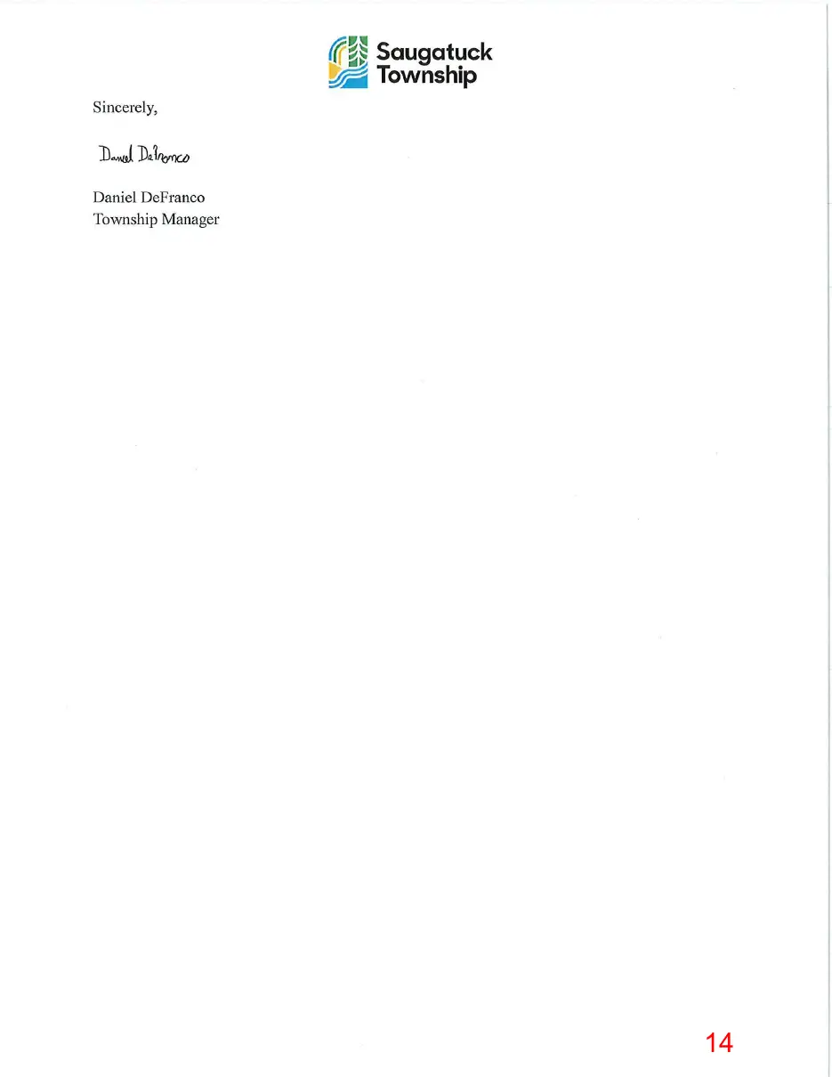 Page 14 of the packet, a scanned page