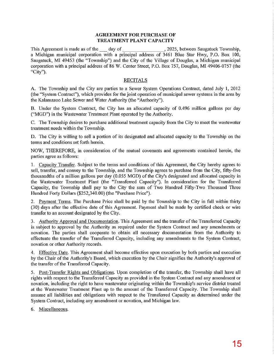 Page 15 of the packet, a scanned page