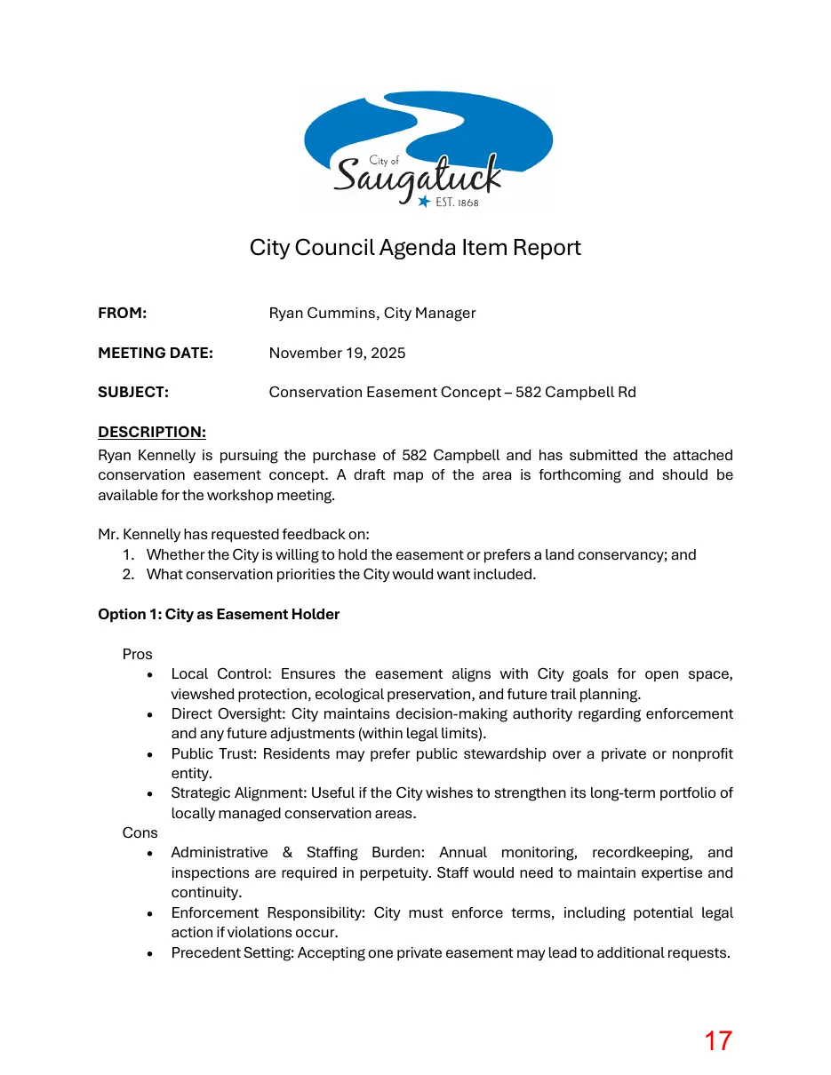 Page 17 of the packet; its text follows