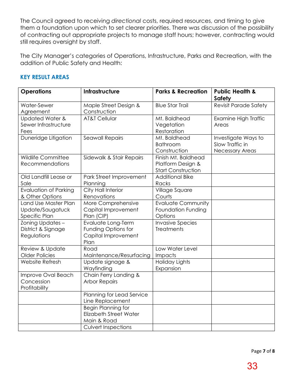 Page 33 of the packet; its text follows