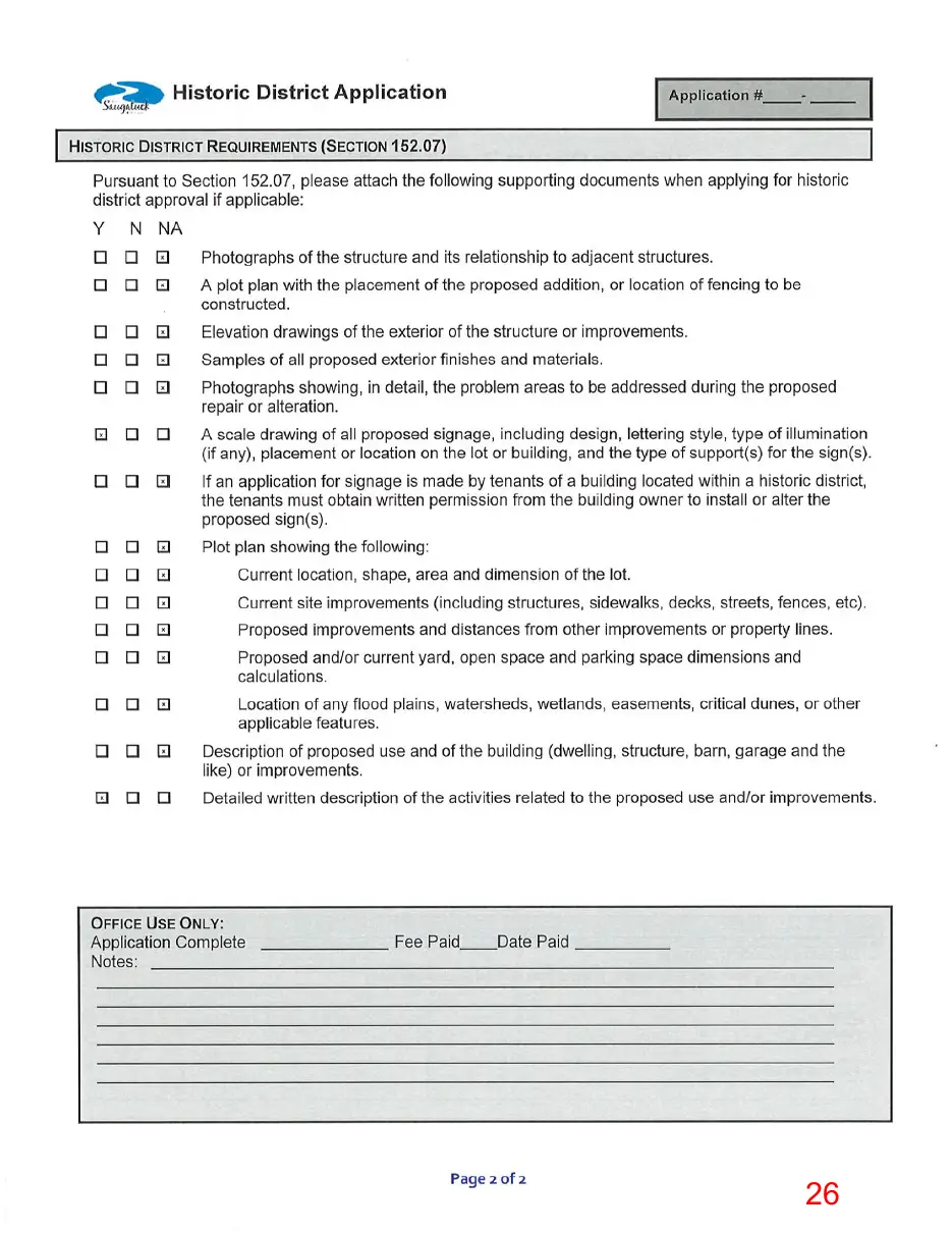 Page 26 of the packet, a scanned page