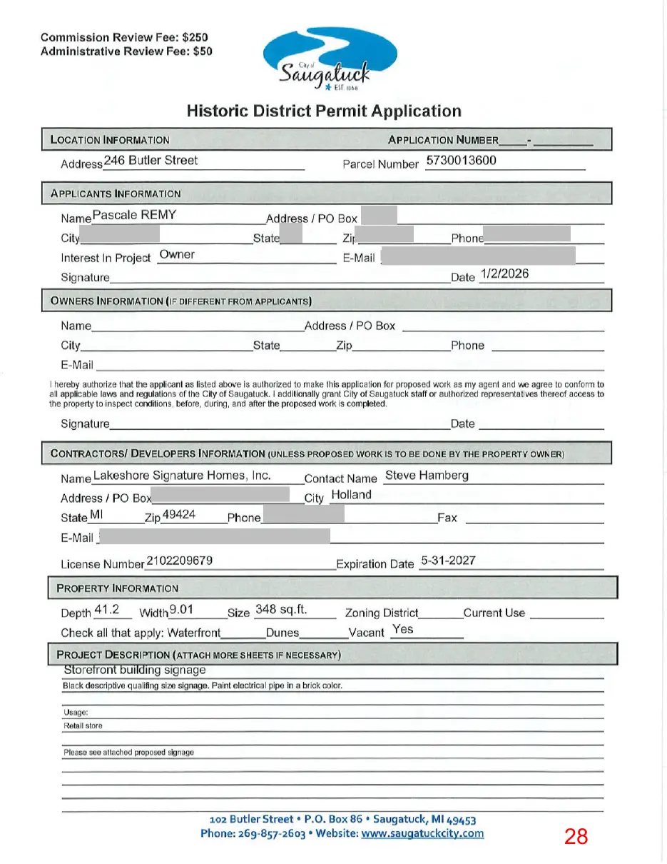 Page 28 of the packet, a scanned page
