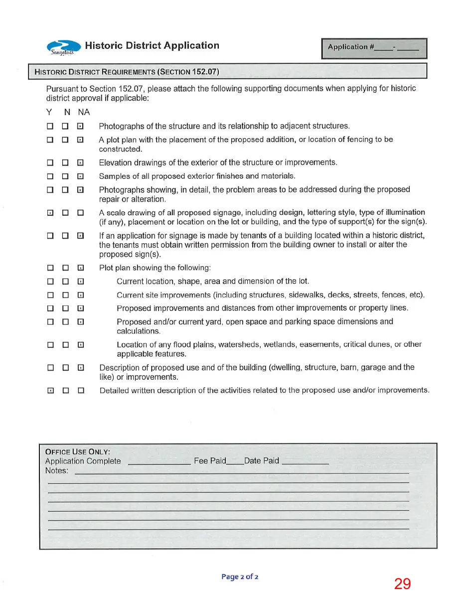 Page 29 of the packet, a scanned page
