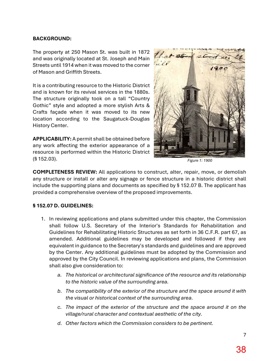 Page 38 of the packet; its text follows