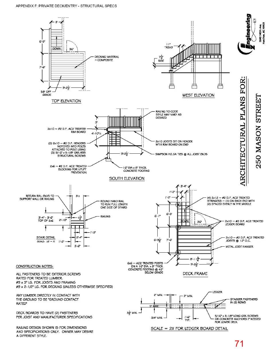Page 71 of the packet, a scanned page
