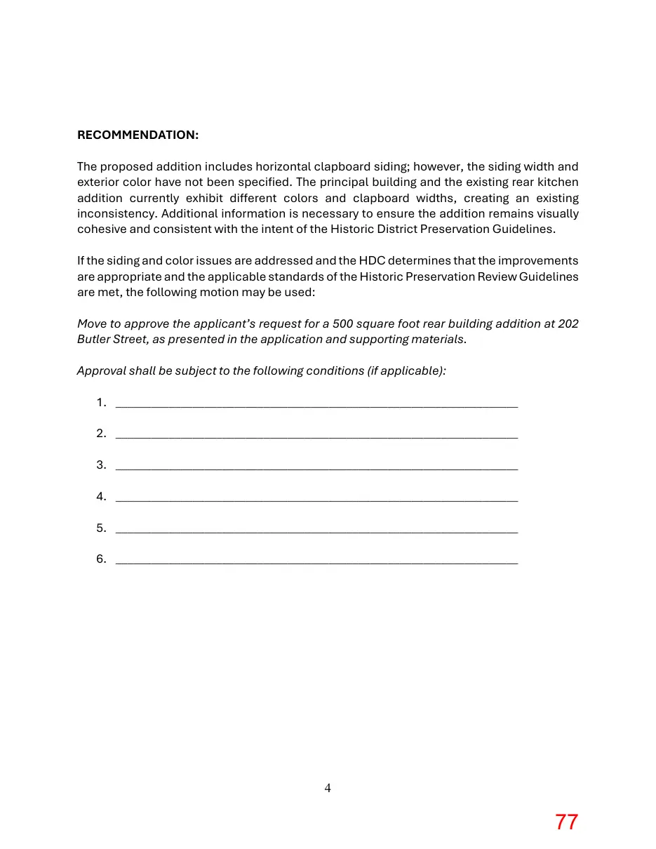 Page 77 of the packet; its text follows